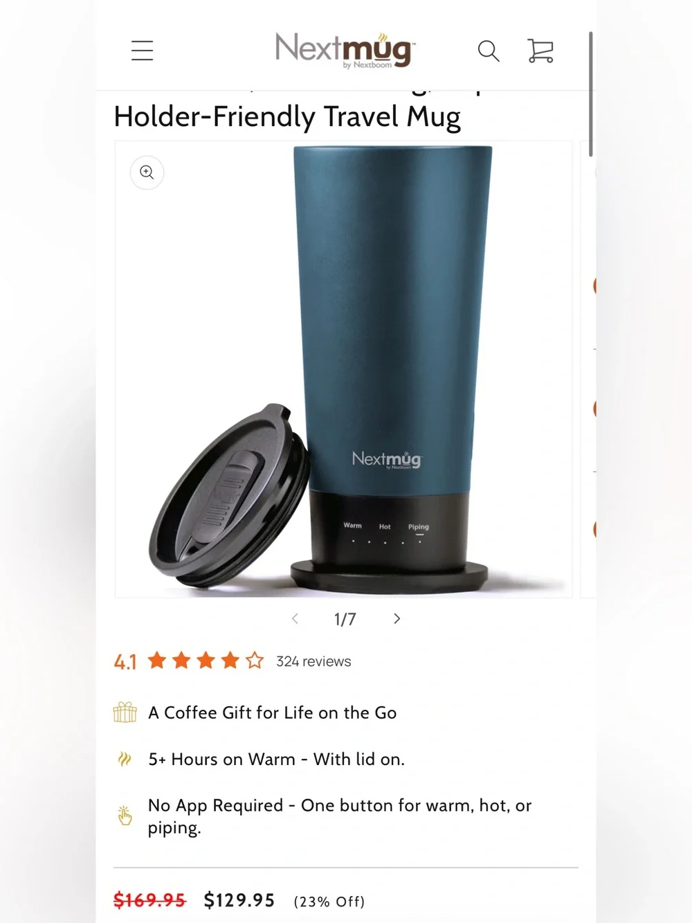 next Go by Nextboom - Black Travel Mug